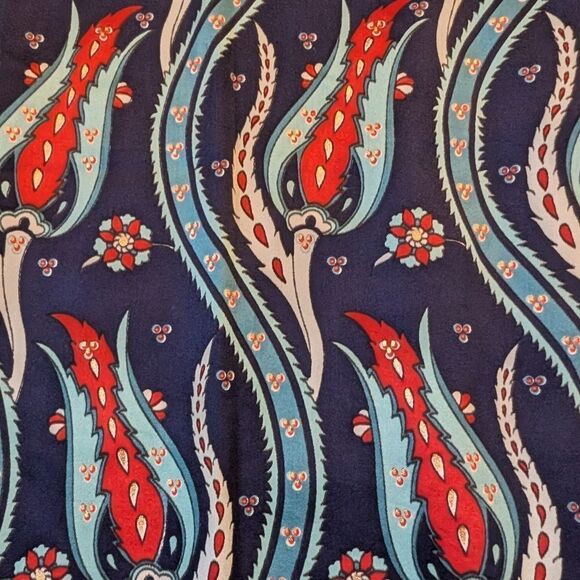 COPY - pure silk floral  pepper  pattern scarf - Picture 2 of 6